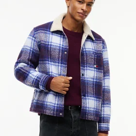 Tommy Hilfiger TJM Teddy Collar Brushed Shacket Sweatshirt (Men's)