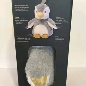 Nuby Penguin Sleep Aid Cry Sensor (Grey/White)