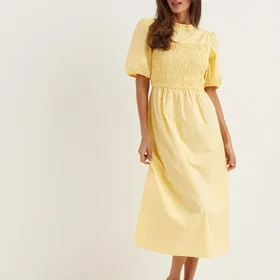 Bubbleroom Smock Lyhythmi Bomullimekko