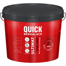 Quick Bengalack Ultimate Akrylmaling Hvit 2.7L
