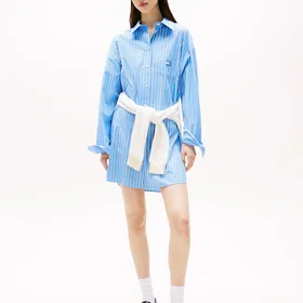 Tommy Jeans Tjw Ovs Mini Skjortklänning