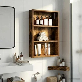 vidaXL High Cabinet med Hylla Rökt Ek 40x10x60.5cm (889355)