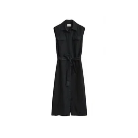 Gant Midi Viscose Shirt Midiskjortekjole