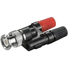 Goobay 11401 BNC Hane till Dubbel 4mm Banan Hona Jack Adapter