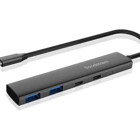 Sandstrøm S2C2AHUB26 4-Port USB Type-C Hub (S2C2AHUB26)