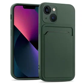 Verco Silikonfodral med Kortfack för iPhone 14