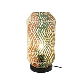 C-Création Lampe en rotin & métal