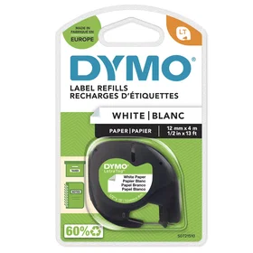 Dymo LetraTag Paper Tape 12mmx4m