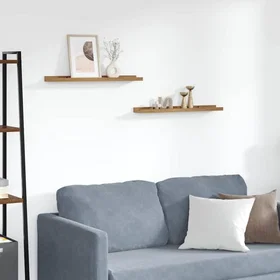 vidaXL Väggmonterad Hylla 60x9x3cm (2-pack)