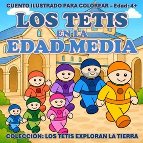 Los Tetis En La Edad Media Färgläggningsbok för barn