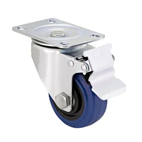Gear4music Chariot pivotant avec frein 100mm Roulettes (3 Pièces)