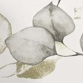 Muriva Eucalyptus Leaves Natural Metallic 210503