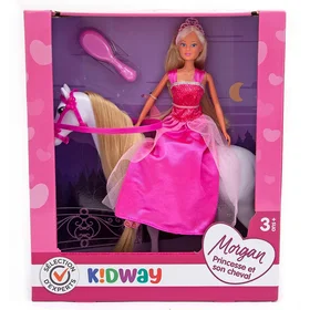 Kidway Morgan Princesse et son Cheval Poupée