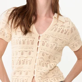 Neo Noir Marisini Stitch Polo Knit Top (Dame)