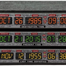 Factory Back to the Future Réplique d'horloges temporelles