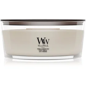 WoodWick Tonka & Almond Milk Bougie parfumée moyenne