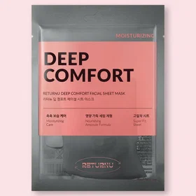 RETURNU Deep Comfort Facial Sheet Mask 25g