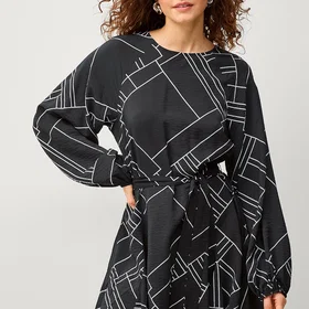 Vila Vidogma Oda O-neck L/S Kort Kjole