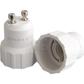 Ultralux GU10 till E14 Sockeladapter Vit