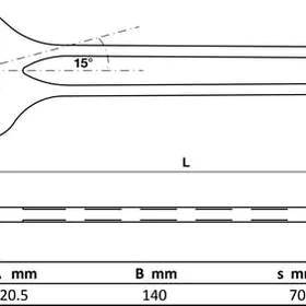 BGS Technic 34270 Single Open End Spanner 70mm