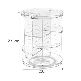 24 Rotating Transparent Makeup Stand