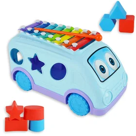 Little Star School Bus Xylophone With Shapes LS1003
