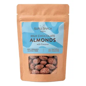 Guru Snack Melkchokolade Mandler med Kokos 100g