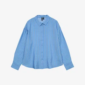 Vero Moda Curve Kaja LS Wvn Shirt (Dame)
