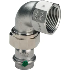 Sanpress Rustfrit stål Albue 90° 18mmx1/2"