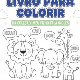 Meu Filho Fala Inglês Färgläggningsbok