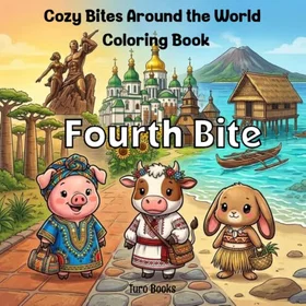 Cozy Bites Around The World Färgläggningsbok