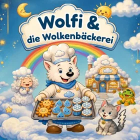 Wolfie Wolfi & die Wolkenbäckerei Das stora målarboken för barn från 3 år