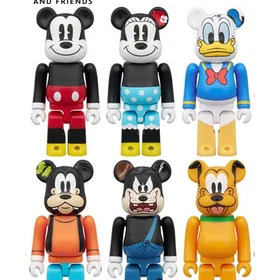 Medicom Toy BE@RBRICK Chase Mickey Mouse & Friends Action Figures