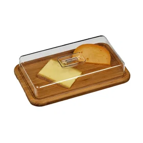 DM Cloche Alimentaire 39X24Bamboo Couvercle 00116