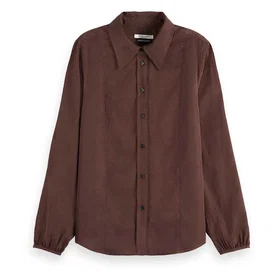 Scotch & Soda Viscose Jacquard Långärmad Skjorta 3-Pack (Dam)