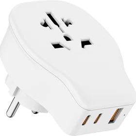 Maplin World Travel Adapter USB-C-in-1