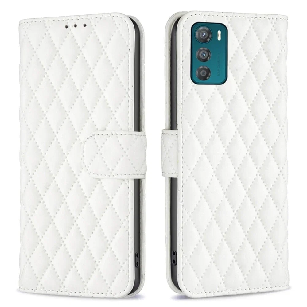 Rhombus Matte Flip Case for Motorola Moto G42