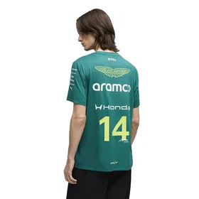 Puma X Aston Martin F1 Fernando Alonso Replica Kortärmad T-shirt (Herr)